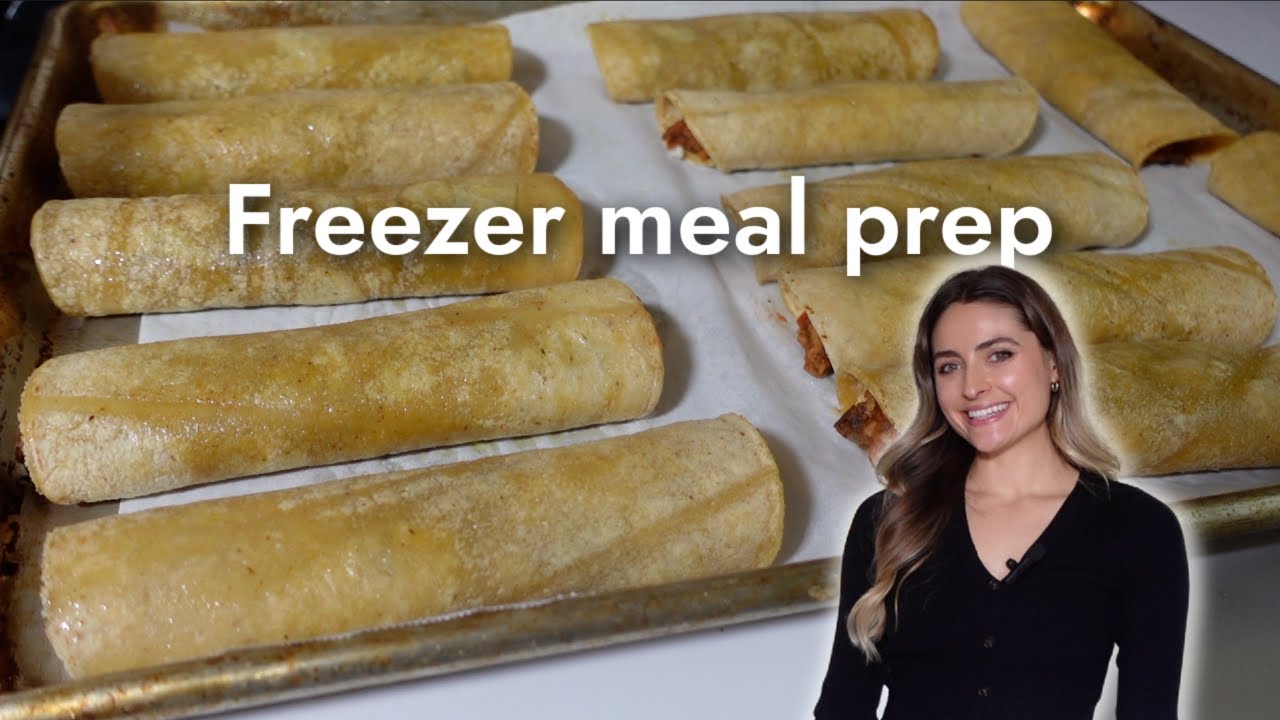 Freezer Meal Prep Taquitos! Plant Based Recipe YouTube