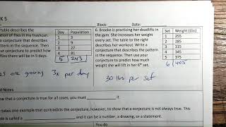 Module 3 Topic 1 Conjectures and Counterexamples