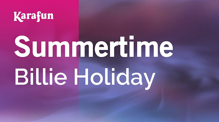 Summertime Karaoke version - Karaoke performance video thumbnail