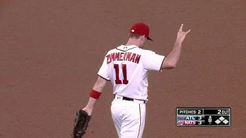 ATL@WSH: Treinen helps record an odd 1-3 putout