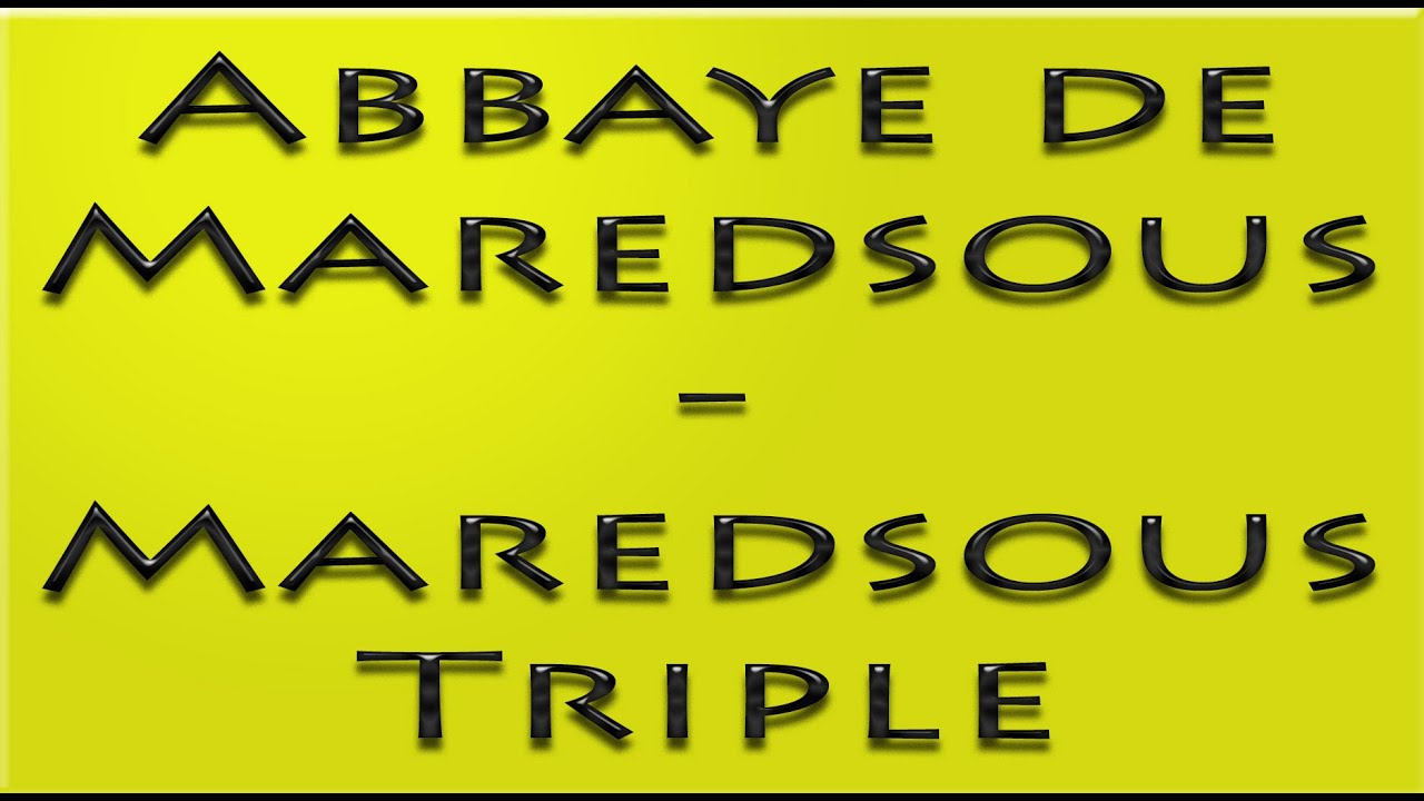 Beer Review №339 - Belgium - Abbaye de Maredsous - Maredsous Triple
