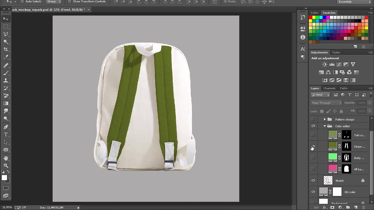 Download Backpack mockup tutorial - YouTube