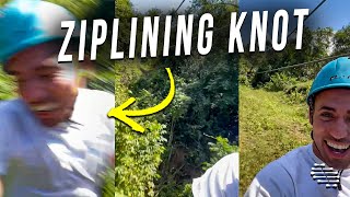 Guy’s Helmet Hit a Knot in a Rope Connected to a Zipline While He Was Ziplining