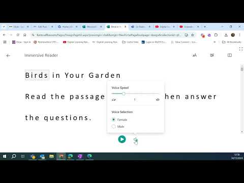 Immersive Reader in Forms