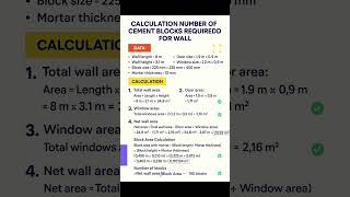 Calculation Number Of Cement Blocks For