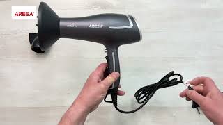 Распаковка фена / Unpacking of hair dryer ARESA AR-3232