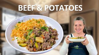 Easy Mexican Ground Beef and Potatoes with Rice
