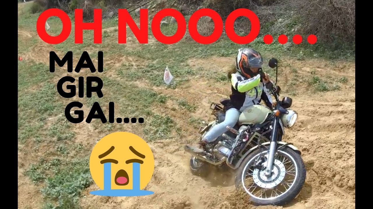 SHITT... JAWA FIRST WORST EXPERIENCE ON TRAILS... | FALLEN FROM JAWA42
