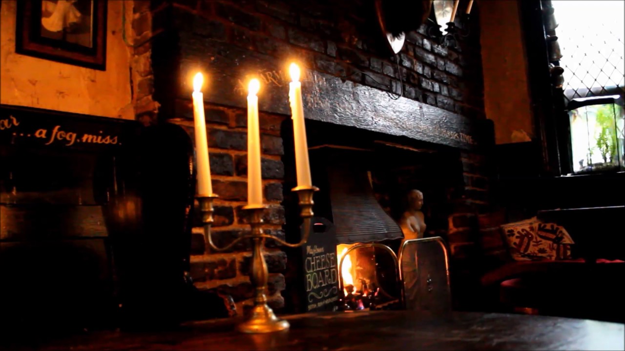 Open Fireplace In The Pub 1 Youtube