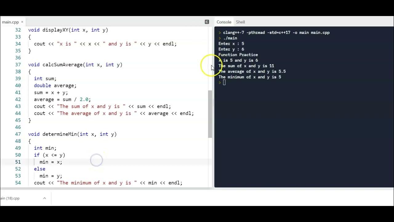 C++ Void Functions - Part 2 - YouTube