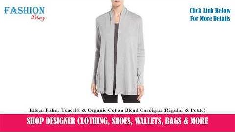 Eileen fisher peruvian organic cotton blend cardigan