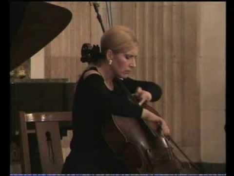 J.Brahms e-moll sonate  cello-piano  2.mov. Sanja Jancic-cello, Aurelie Tremblay-piano