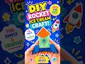 Easy DIY Rocket Craft for Kids 🚀 Popsicle Stick &amp; Paper Toy Tutorial #diy #craft #craftyfun #kids
