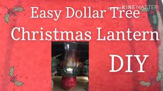 Christmas Lantern Dollar Tree DIY