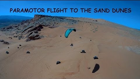 Paramotor Flight To Sandhollow Sand Dunes in Saint George Utah