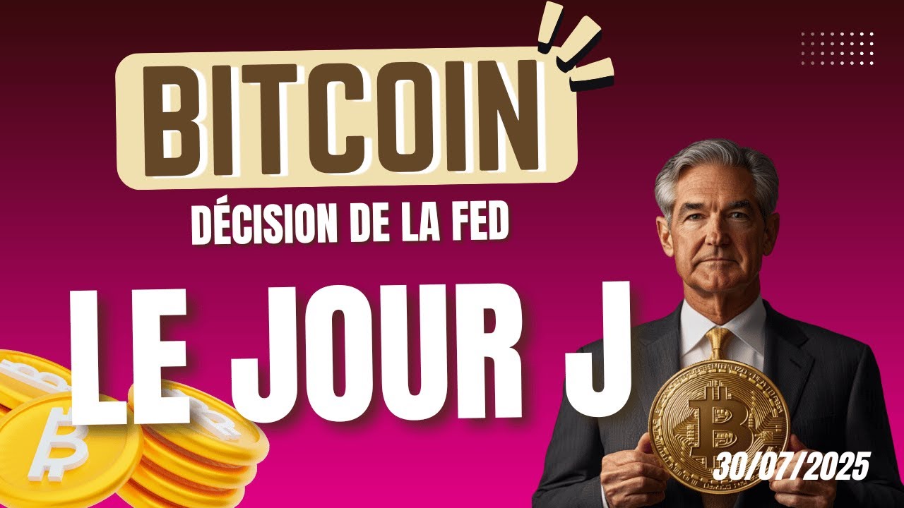 BITCOIN DÉCISION DE LA FED : LE JOUR J 🔥 PHASE DE COMPRESSION ✅ ANALYSE  CRYPTO & NEWS