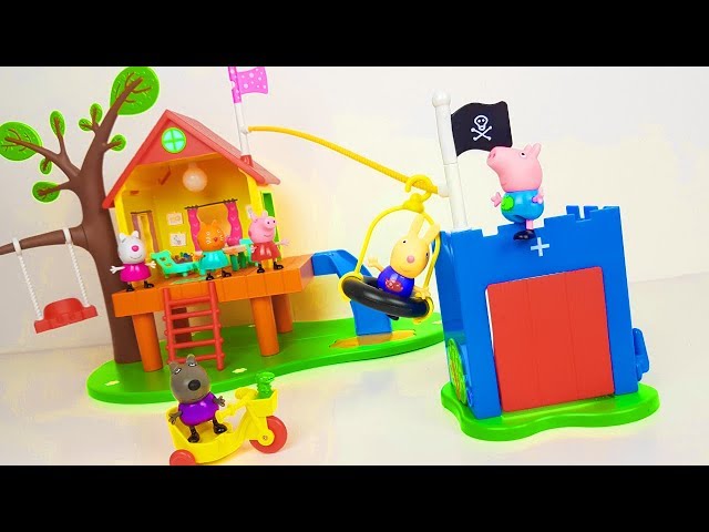 Сasa na árvore para brinquedos! História infantil com Peppa e George Pig   Na nova história infantil com a Peppa e o George Pig, vamos construir uma  casa na árvore para os