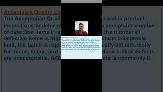 AQL Acceptable Quality Limit #aql #sampling #inspection #random #critical #major #minor #defect