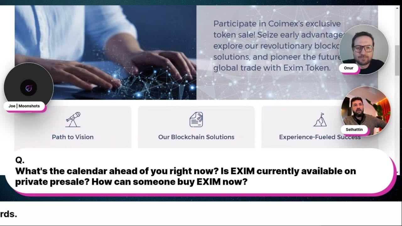 Exim Token Fundraising Timeline Unveiled