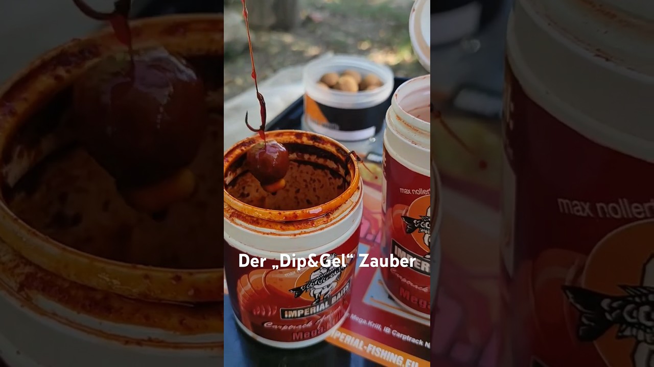 Der Dip & Gel Zauber. Der Dip wird im Gel sofort gebunden und beim Angeln im Wasser frei gegeben 👌.