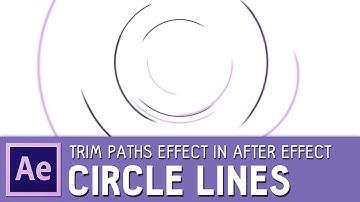 Circle Line Animation with Trim Paths effect | After Effects tutorial