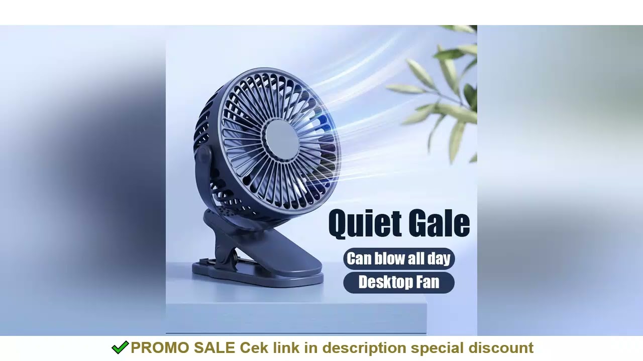 Portable USB Mini Handheld Clip Fan Convenient And Ultra-quiet Electric Fan Rechargeable Student Cut