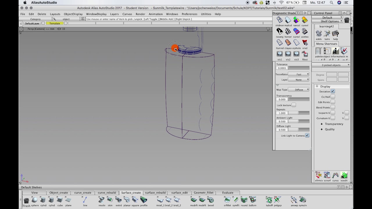 Sunmilk - Autodesk Alias Tutorial - YouTube
