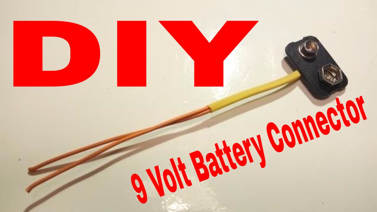 how to turn used 9 volt battery into connector at home