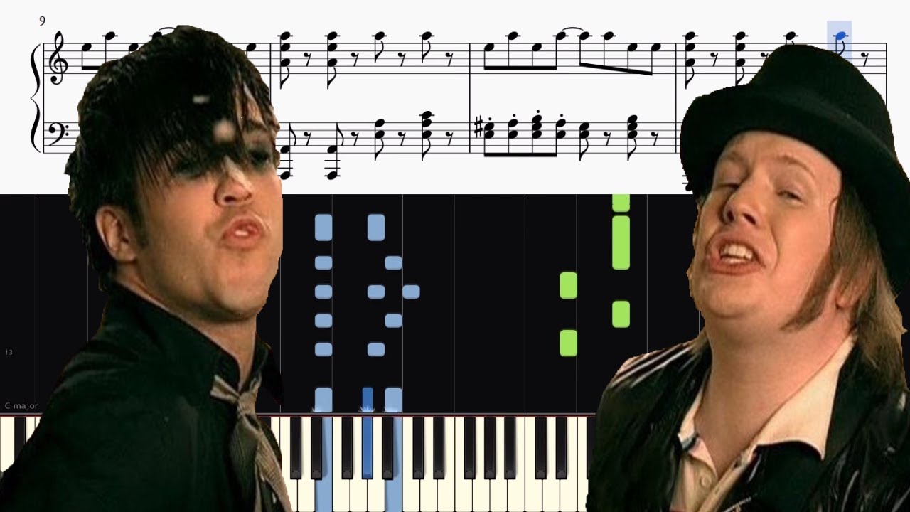 Fall Out Boy - This Ain't A Scene, It's An Arms Race - Piano Tutorial + SHEETS