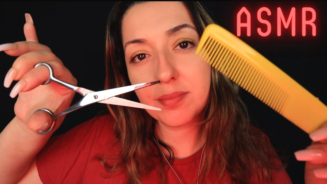 Berber Roleplay | SAÇ SAKAL BIYIK KESİMİ | MAKAS TARAMA SESLERİ | Cinsiyetsiz Kuaför TÜRKÇE ASMR