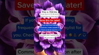 ⏱️ #703Hz - Test Your Concentration for 60 Seconds!