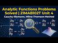 Engineering Mathematics | 21MAB102T| Problems in Analytic function | Unit 4