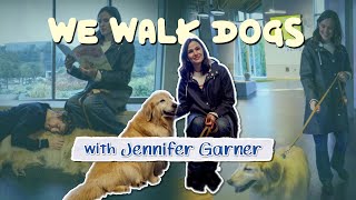 Jennifer Garner and her Golden Retriever, Birdie | WeWalkDogs