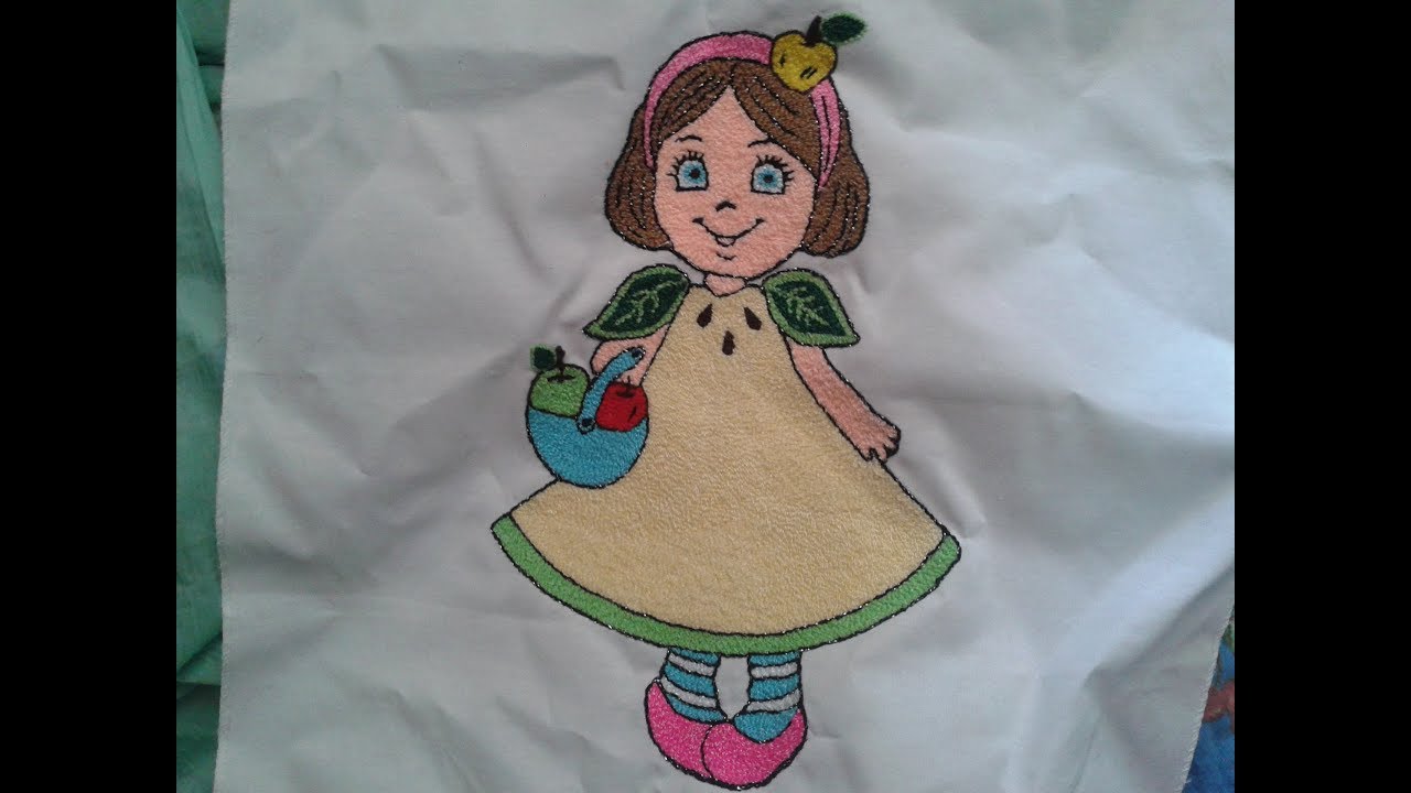 NIÑA MANZANITA VERDE (terminada) quedo preciosa