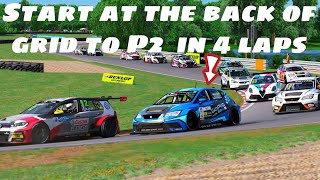 Seat Leon Eurocup WTCR Race 4 laps at oulton park | Assetto Corsa | w/steering wheel gameplay screenshot 2