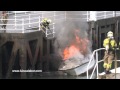 Incendio de barco en Getxo.