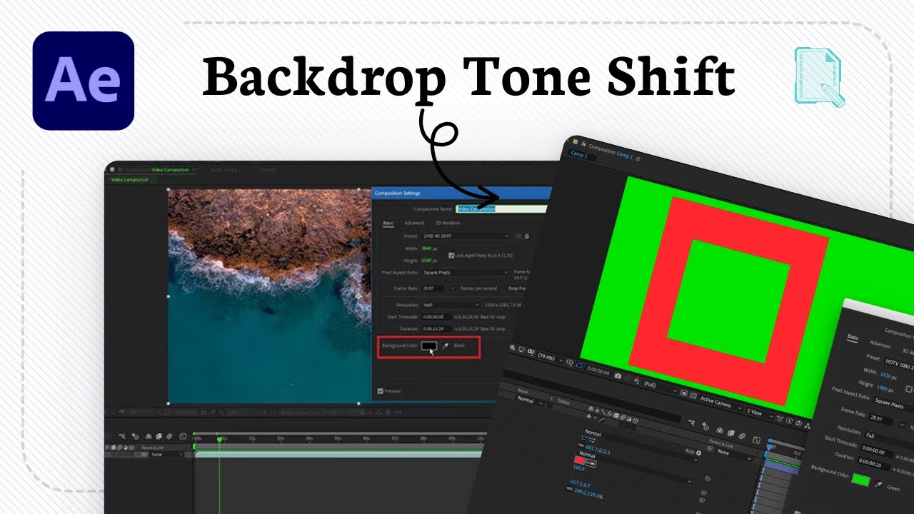 How to change background color in After Effects - YouTube