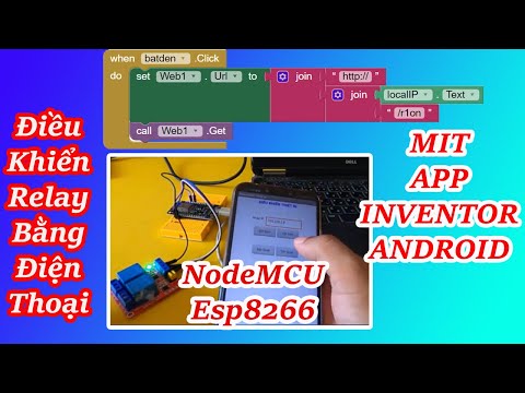 Bài 3: Điều Khiển Relay bằng ESP8266 và Điện Thoại Android (Wifi cục bộ)