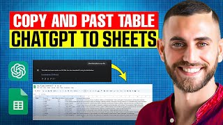 How to Copy and Paste a Table From ChatGPT to Google Sheets (2025) | Easy Guide