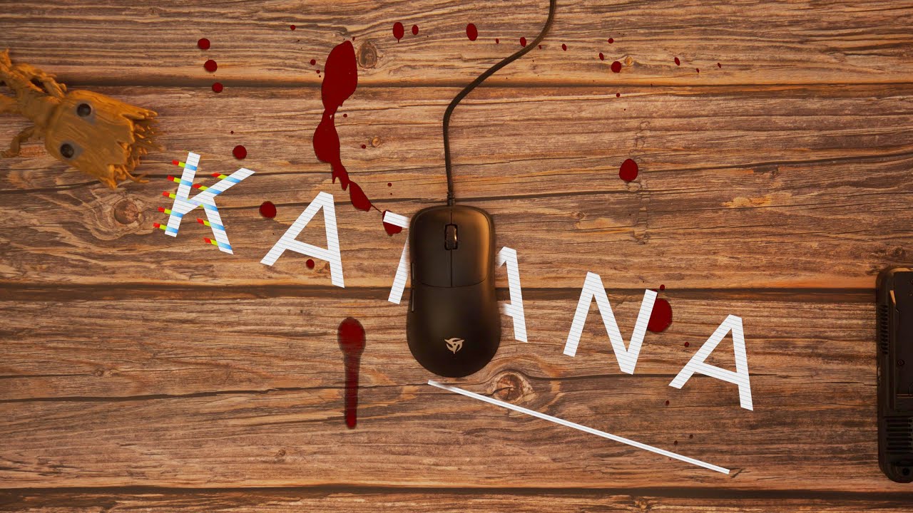 Ninjutso Katana Ultra Light Gaming Mouse - 58G Esports Mouse With 16K DPI Sensor & Kailh Switches