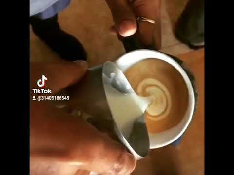 Gloria Jean's coffees Cambodia Latte art.