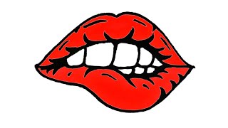 How to draw mouth | How to draw tumblr mouth