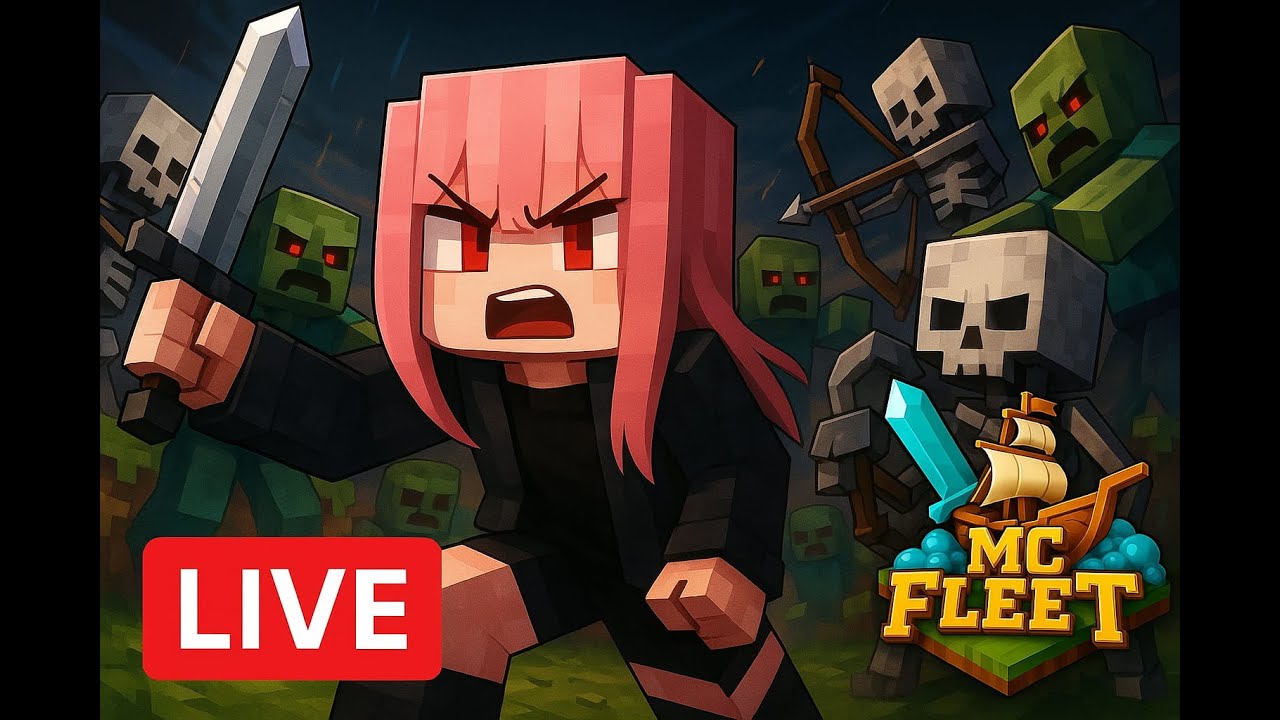 ⚒️ Minecraft Mayhem Begins! | Live Survival & Fun Builds🏰 - YouTube