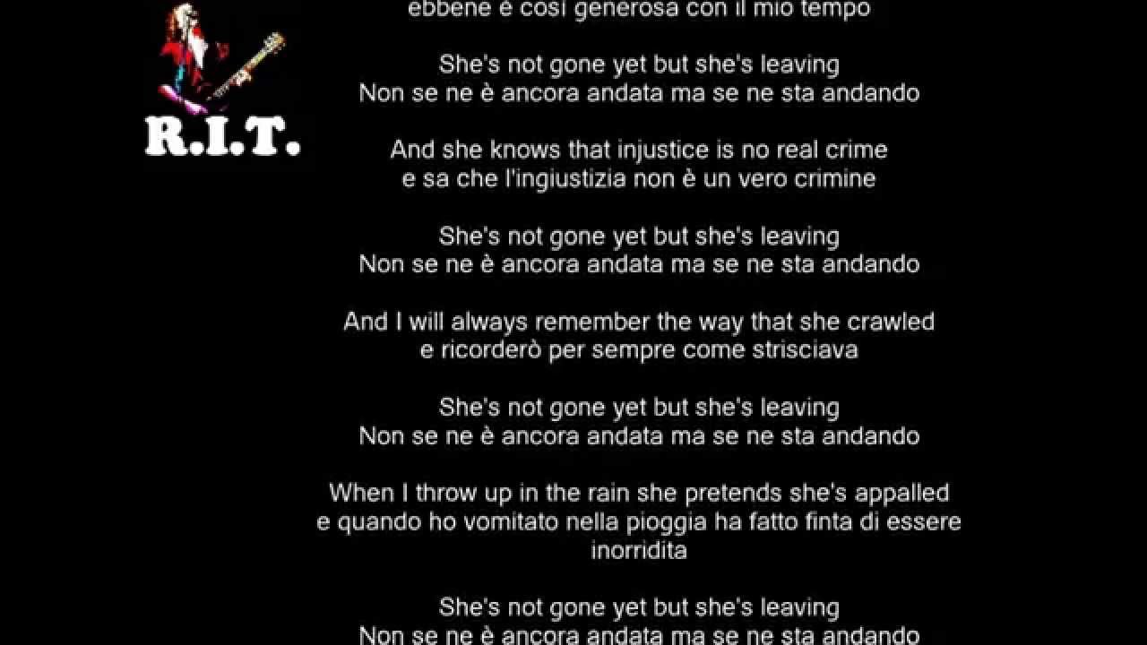 She S Not Gone Yet But She S Leaving The Fratellis Con Testo E Traduzione Youtube