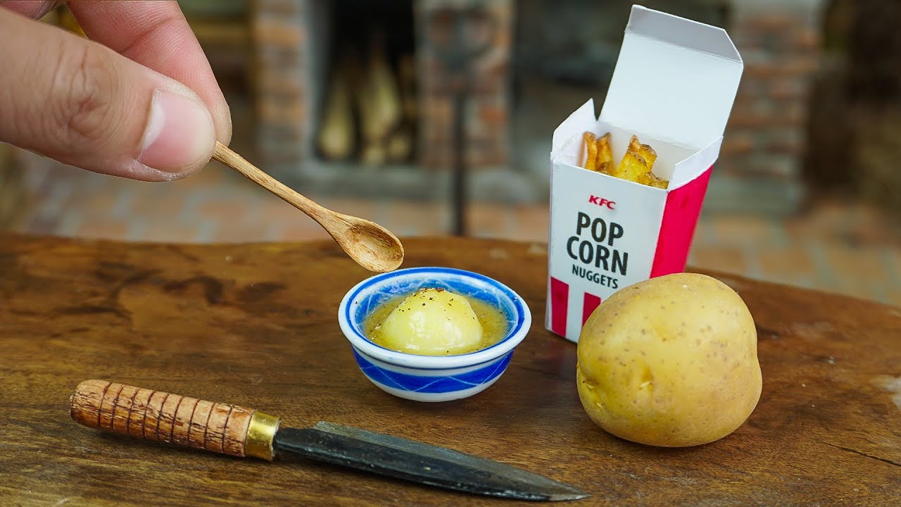 Mini Mashed Potato KFC | Mini Food ASMR