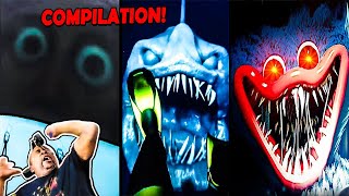 Reacting To My Own HORROR GAME Jumpscare Compilations!