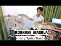 7 notes band  konkani masala  melroy franco drum cover
