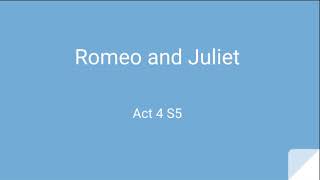 Romeo and Juliet A4S5 with commentary