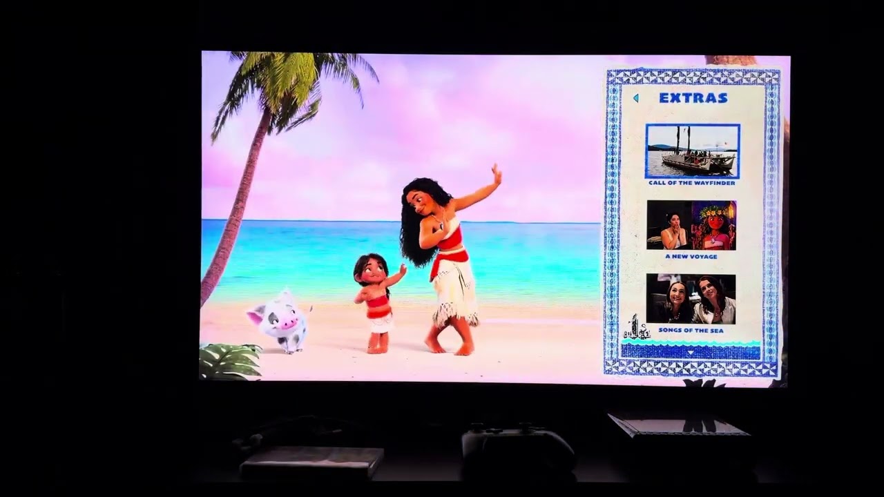 Moana 2 2025 Blu-ray menu walk-through
