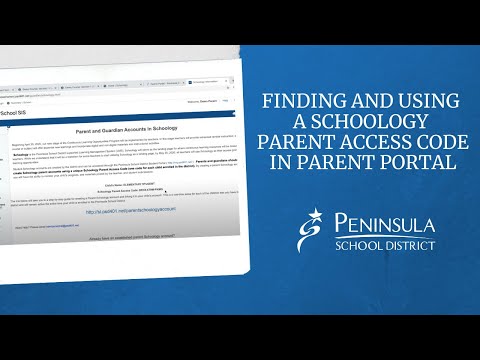 Family Supports | Finding and Using a Schoology Parent Access Code in Parent Portal